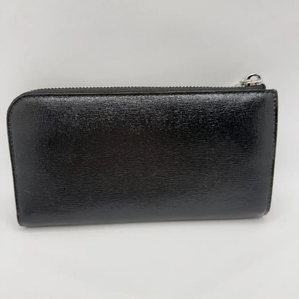 Kate Spade Whiskers Zip Around Continental Wallet KI714 Black with White Cat - Picture 9 of 12